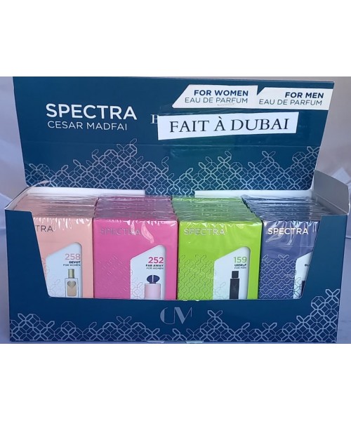 Spectra Pocket Perfumes Display (24 x 18 ml) (#258/252/159/189)