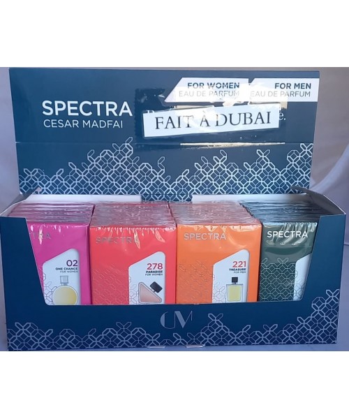 Spectra Pocket Perfumes Display (24 x 18 ml) (#2/278/221/73)