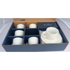 Coffee Cup & Saucer Set (12 pcs) - (PSH17-06)