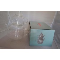 Glass Double Tea Pot - (PSH05-04) Glass Double Tea Pot - (PSH05-04)