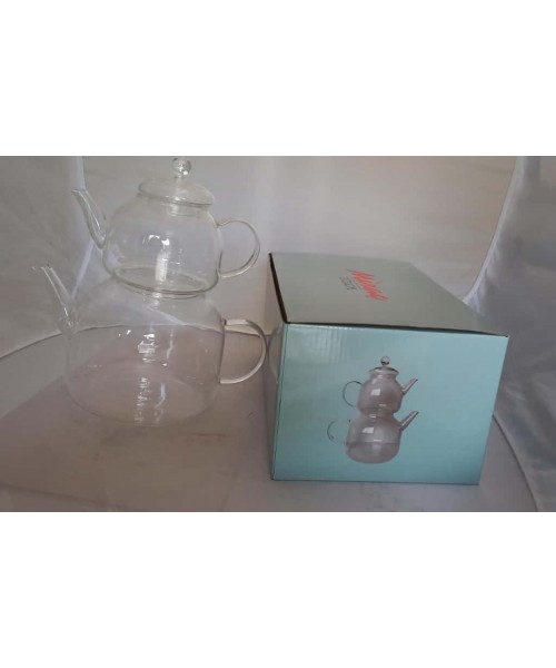 Glass Double Tea Pot - (PSH05-04) Glass Double Tea Pot - (PSH05-04)