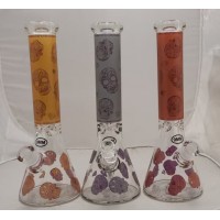 Water Pipe - 14" 9 mm Assorted Skulls Water Pipe - 14" 9 mm Assorted Skulls