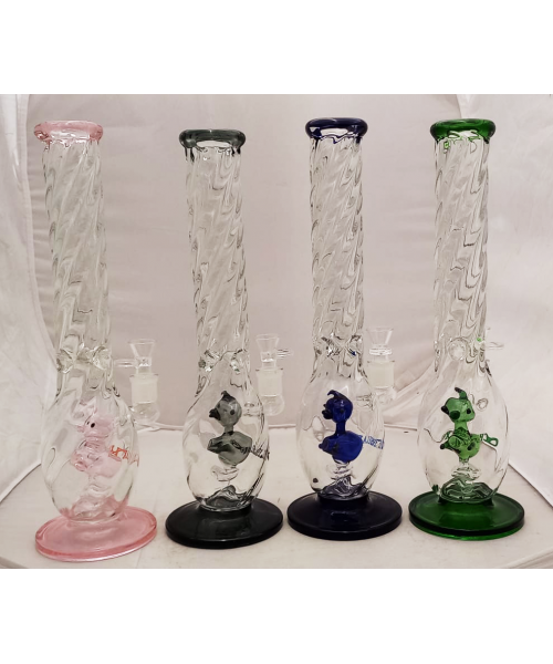 Water Pipe - 16" Chelax Rhombic w/Percolator Water Pipe - 16" Chelax Rhombic w/Percolator