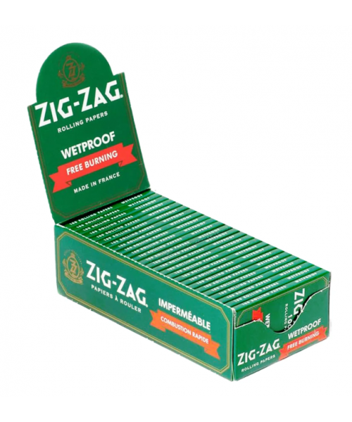 Rolling Paper - Zig Zag Green, Single Wide (25 Units)