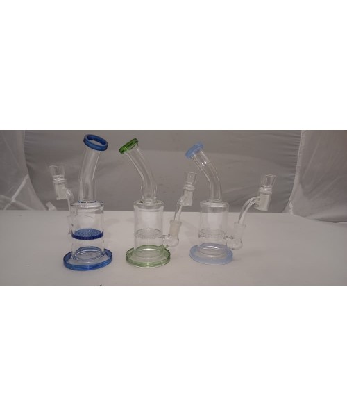 Water Pipe - 8" Dual Herb/Oil Rig