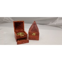 Incense Holder - Pyramid 1 (3.5"x3.5"x6")