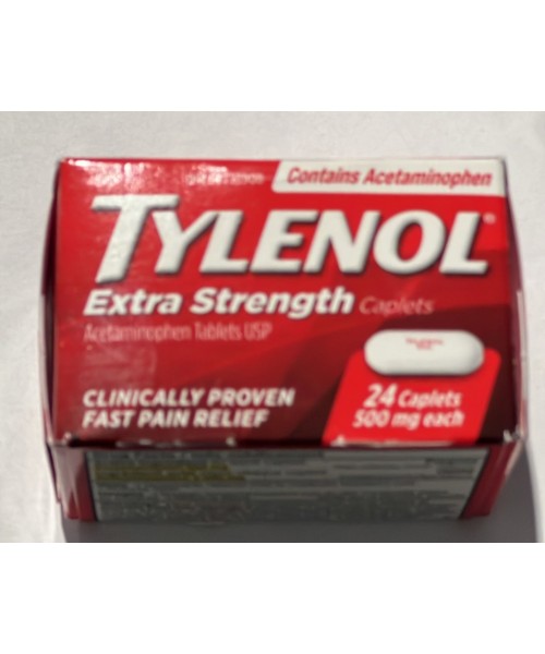 Tylenol Extra Strength (24 Caplets x 500 mg)