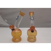 Water Pipe - 7" Fumed w/Sun