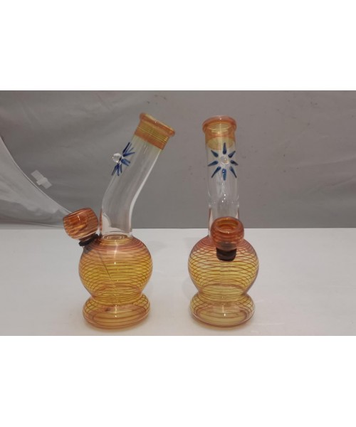 Water Pipe - 7" Fumed w/Sun