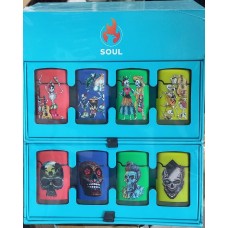 3" Mini Torch Lighter - Skull (40/Display)