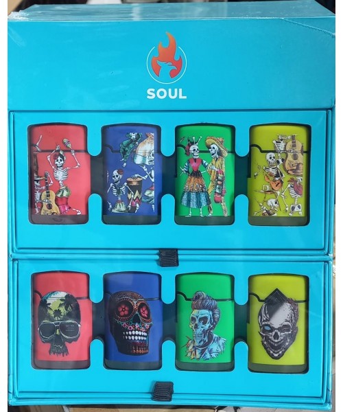 3" Mini Torch Lighter - Skull (40/Display)