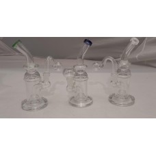 Water Pipe - 7" Dual Herb/Oil Bend Cycle Shower