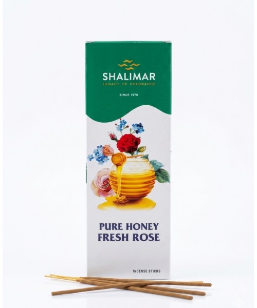 Incense - Shalimar Pure Honey Fresh Rose (Box of 120 Sticks)