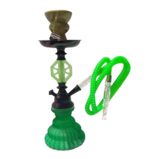 Small Hookah - Single Hose - Green (SMKE-013)