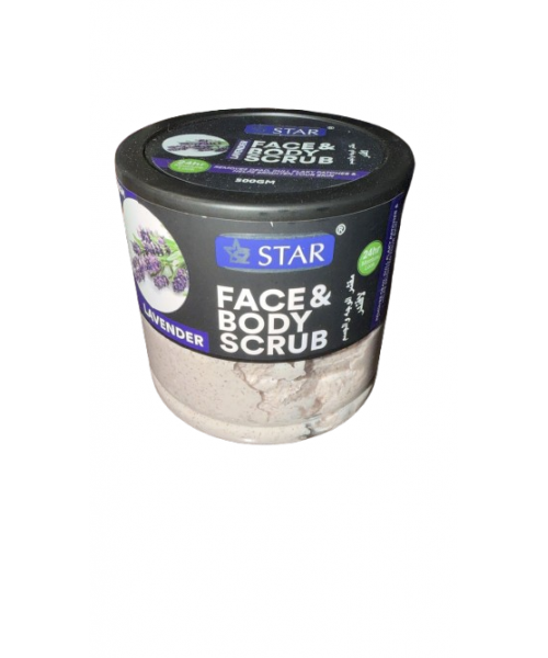 Star Face & Body Scrub 500 g - Lavender