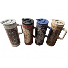 Vacuum Thermos 1 L w/Pink Glass - 1441B (20) Vacuum Thermos 1 L w/Pink Glass - 1441B (20)