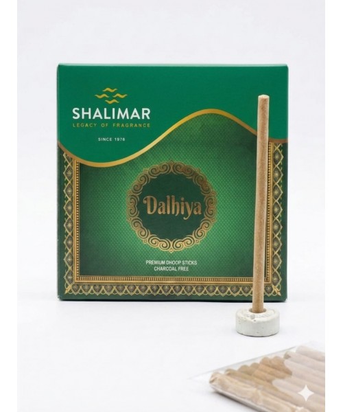 Shalimar 5" Long Burning Dhoop Sticks - Dalhiya (12 x 10 Pcs) Shalimar 5" Long Burning Dhoop Sticks - Dalhiya (12 x 10 Pcs)