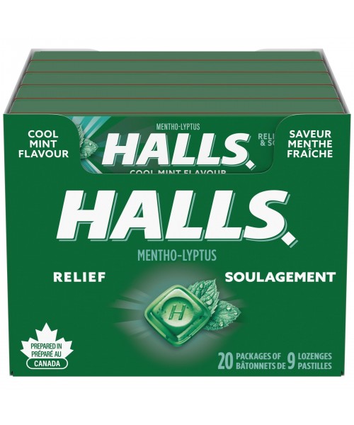 Halls Relief - Cool Mint (20 x 33.5 g) Halls Relief - Cool Mint (20 x 33.5 g)