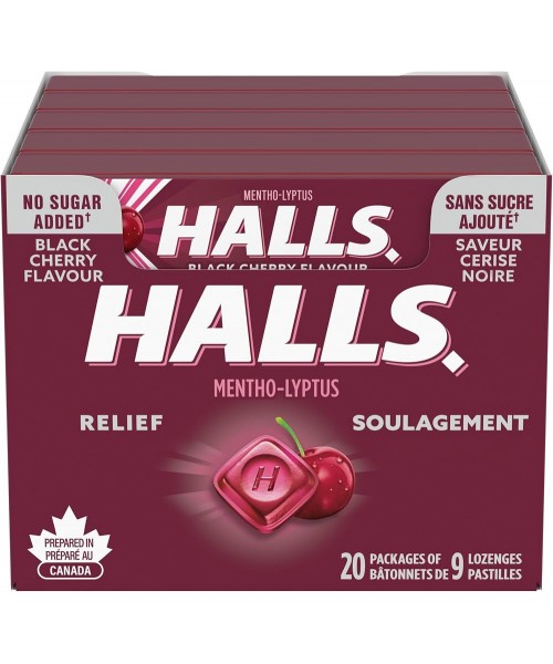 Halls Relief - Black Cherry (20 x 33.5 g) Halls Relief - Black Cherry (20 x 33.5 g)
