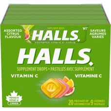 Halls Relief - Vitamin C Assorted Citrus (20 x 33.5 g) Halls Relief - Vitamin C Assorted Citrus (20 x 33.5 g)