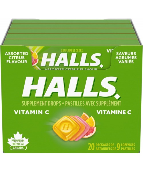 Halls Relief - Vitamin C Assorted Citrus (20 x 33.5 g)