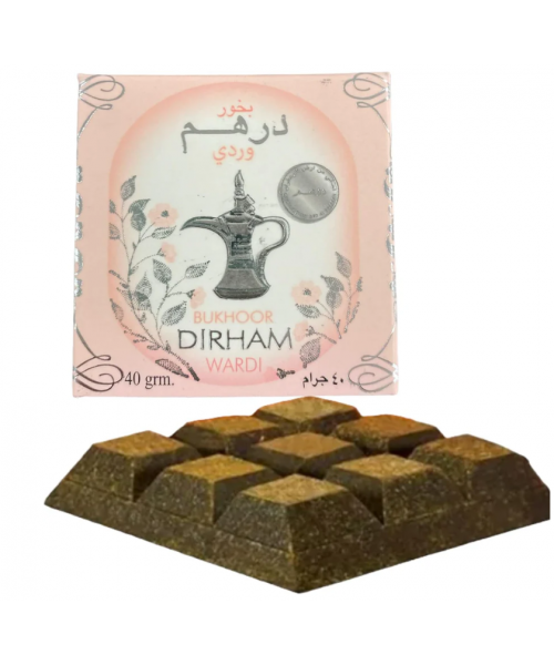 Incense - Bukhoor DIRHAM WARDI (12 x 40 g) Incense - Bukhoor DIRHAM WARDI (12 x 40 g)