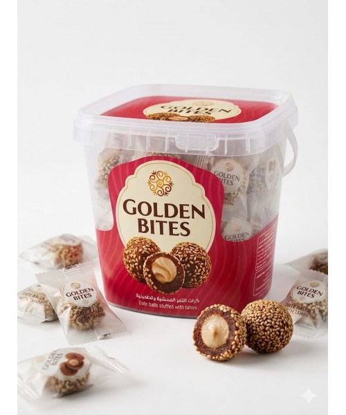 Golden Bites Date Balls Stuffed with Tahini (Rashi) (12 x 500 g)