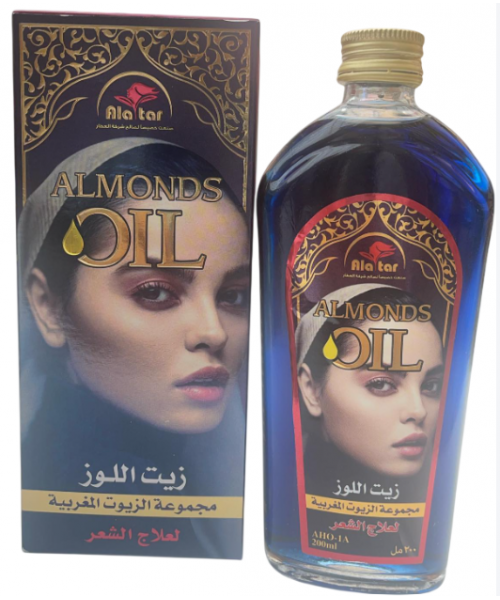 AlAttar Moroccan Hair Oil - Almonds Oil (6 x 200 ml)