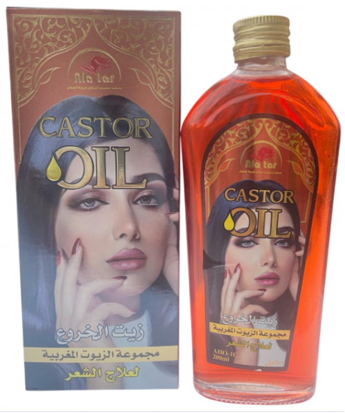 AlAttar Moroccan Hair Oil - Castor Oil (6 x 200 ml)