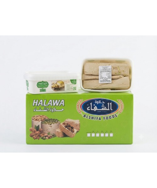 Alshifa Pistacho & Walnut Halawa (Halva) ROLL (9 x 600 g) Alshifa Pistacho & Walnut Halawa (Halva) ROLL (9 x 600 g)