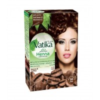 Vatika Henna - Dark Brown (6 Packs x 6 Sachets x 10 g).