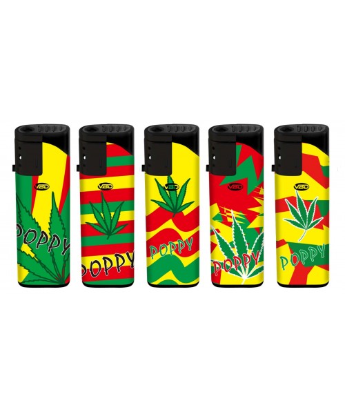 VBD Torch Lighter (50/Display) -Jamaican Themed VBD Torch Lighter (50/Display) -Jamaican Themed