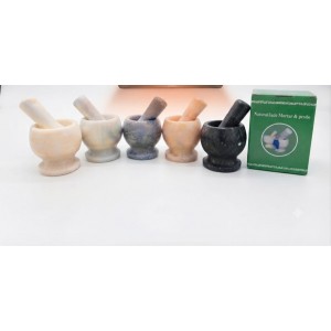 Heavy Marble Garlic Mortar & Pestle (9 cm)