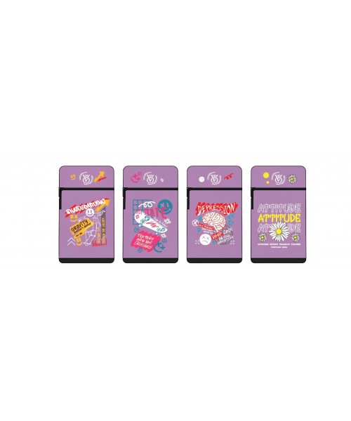 3" Mini Torch Lighters - Purple (Display of 12)