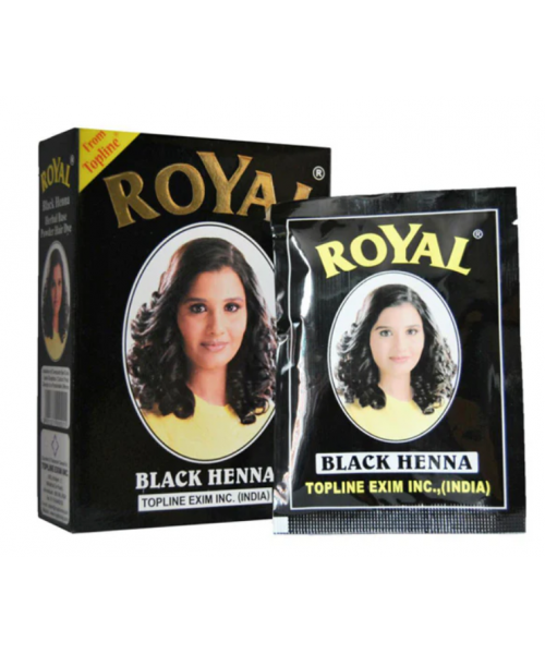 Royal Henna - Black (10 Packs x 6 Sachets x 10 g)