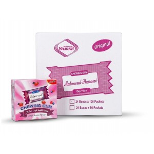 Sharawi Brothers (SB) Gum - BERRIES (24 boxes x 100 Packs of 2)