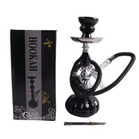 Small Hookah - Single Hose - BLACK (SMKE-012) Small Hookah - Single Hose - BLACK (SMKE-012)