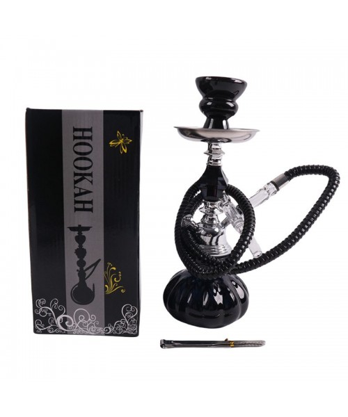 Small Hookah - Single Hose - BLACK (SMKE-012)