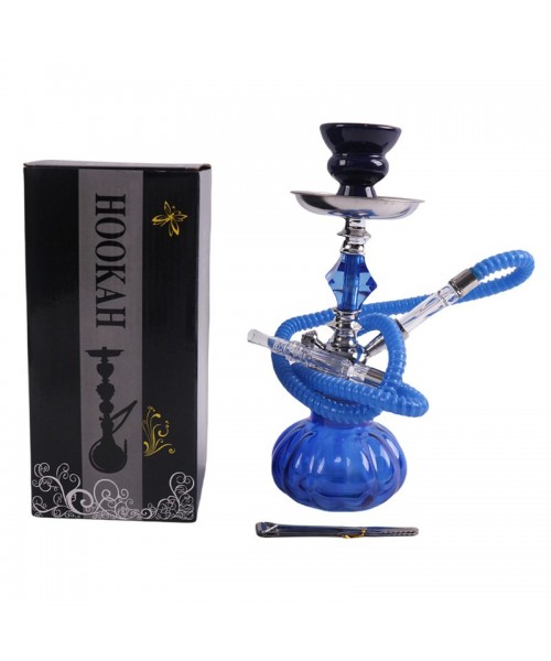 Small Hookah - Single Hose - Blue (SMKE-012)