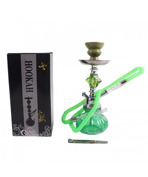 Small Hookah - Single Hose - GREEN (SMKE-012)