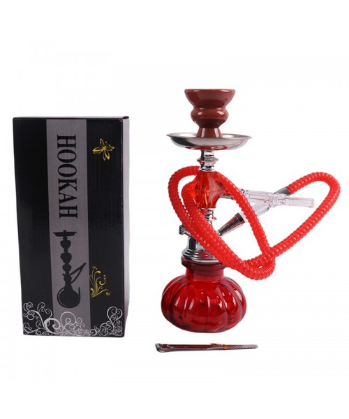 Small Hookah - Single Hose - RED (SMKE-012)
