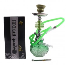 Small Hookah - Single Hose - GREEN (SMKE-014)