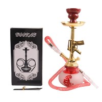 Small Hookah - Single Hose - RED (SMKE-015) Small Hookah - Single Hose - RED (SMKE-015)
