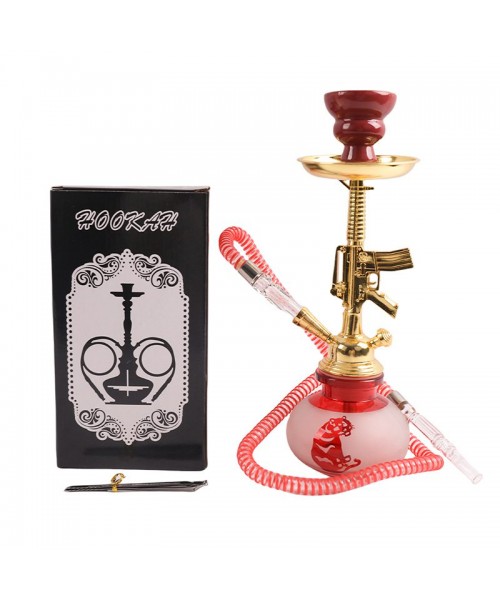 Small Hookah - Single Hose - RED (SMKE-015) Small Hookah - Single Hose - RED (SMKE-015)