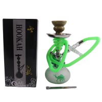 Small Hookah - Single Hose - GREEN (SMKE-016) Small Hookah - Single Hose - GREEN (SMKE-016)