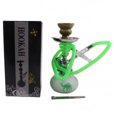 Small Hookah - Single Hose - GREEN (SMKE-016)