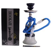 Small Hookah - Single Hose - Blue (SMKE-017) Small Hookah - Single Hose - Blue (SMKE-017)