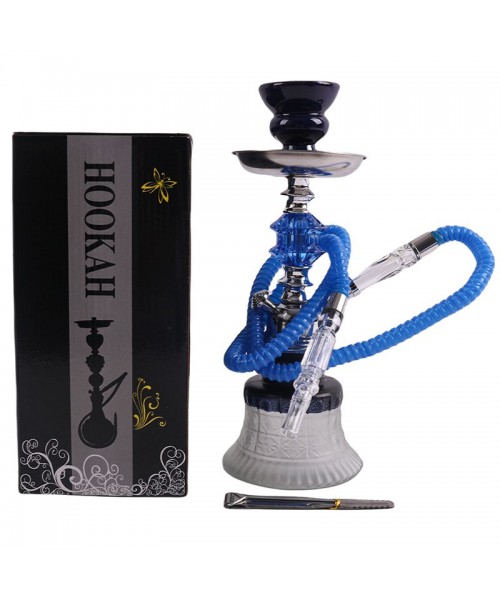 Small Hookah - Single Hose - Blue (SMKE-017) Small Hookah - Single Hose - Blue (SMKE-017)