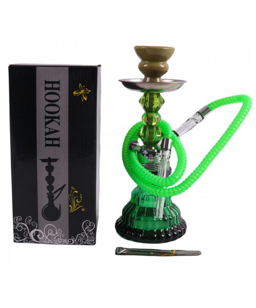 Small Hookah - Single Hose - GREEN (SMKE-018) Small Hookah - Single Hose - GREEN (SMKE-018)