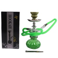Small Hookah - Single Hose - GREEN (SMKE-019) Small Hookah - Single Hose - GREEN (SMKE-019)